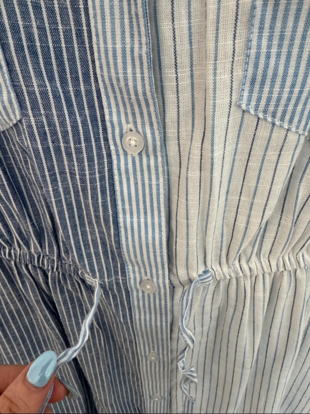 Blue Striped Dress - Picture 3 of 5